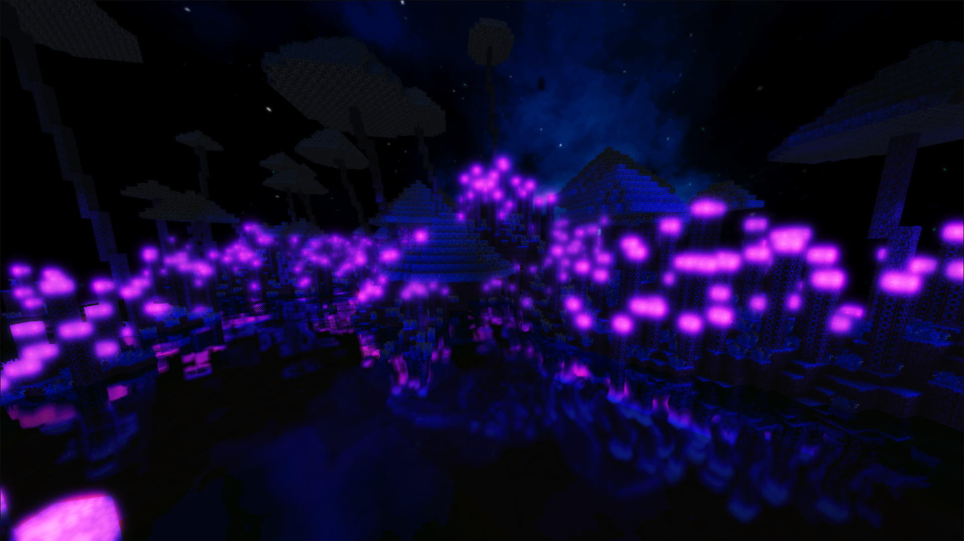 A 3d rendering of many cubes like Minecraft.